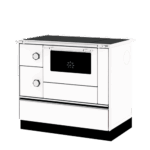 Multifunkcionalni štednjak na čvrsto gorivo Alfa 90 HET sa rernom i grejnom pločom, dizajniran za etažno grejanje i pripremu hrane