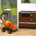 Multifunkcionalni štednjak na čvrsto gorivo Alfa 90 HET sa rernom i grejnom pločom, dizajniran za etažno grejanje i pripremu hrane