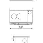Multifunkcionalni štednjak na čvrsto gorivo Alfa 90 HET sa rernom i grejnom pločom, dizajniran za etažno grejanje i pripremu hrane