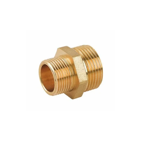 Redukcija MS SN-SN mesingani fiting za spajanje cevi različitih prečnika u sistemima grejanja, hlađenja i vodovoda