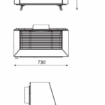 Kamin Alfa Plam Rustik E 34 – kamin na čvrsto gorivo sa kotlom za etažno grejanje, rustični dizajn, snaga 14 kW