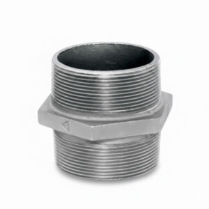 Dupli nipli Zn je pocinkovani fiting sa muškim navojima sa obe strane, namenjen za sigurno spajanje cevi i fitinga u vodovodnim i grejnim sistemima.