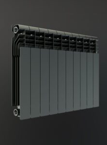 Crni aluminijumski radijator Global VOX